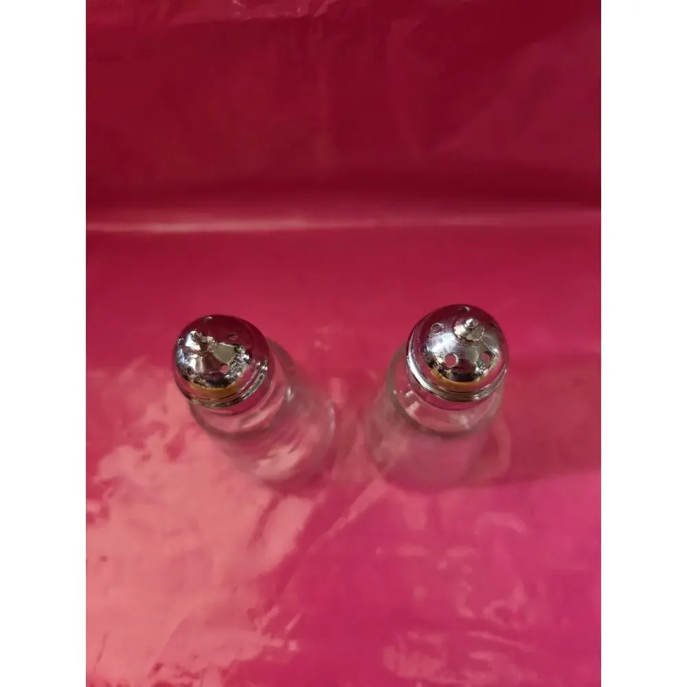 Princess House Heritage Vintage Retired Etched Crystal Salt & Pepper Shaker Set